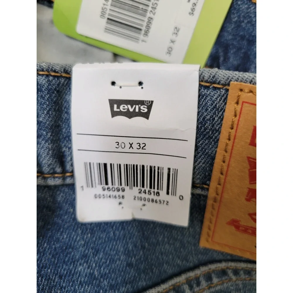 Levis 514 Jeans Mens 30x32 Blue Denim Straight Stretch Leg‎ Flex Eco Performance